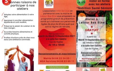 Les Ateliers Nutrition Santé Séniors